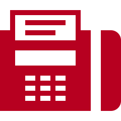 Red fax icon