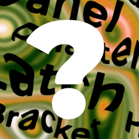 White question mark over partition-related words