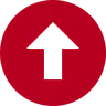 Upload icon with an arrow pointing up in a circle