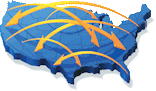 Map illustrating nationwide delivery