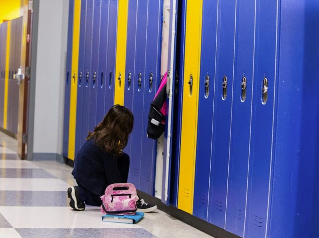Blue heavy-duty plastic lockers