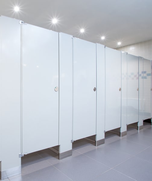 Hadrian Elite powder coated steel toilet partitions