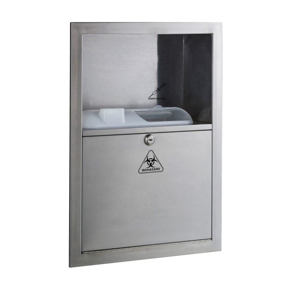 Bobrick Recessed Sharp Disposal B-35016