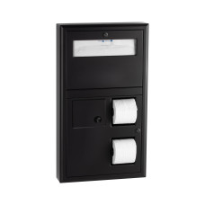 B-3579.MBLK - Surface-Mounted Toilet Tissue / Seat Cover Dispenser / Waste Disposal B-3579.MBLK - Surface-Mounted Toilet Tissue / Seat Cover Dispenser / Waste Disposal