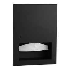 B-359033.MBLK - Recessed Paper Towel Dispenser, Matte Black, 400 Multifold Towels B-359033.MBLK - Recessed Paper Towel Dispenser, Matte Black, 400 Multifold Towels