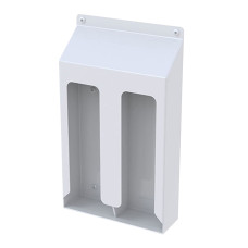 B-9881 - Surface-Mounted Vertical Bay Paper Towel Holder, Ligature Resistant, White Powder-Coated B-9881 - Surface-Mounted Vertical Bay Paper Towel Holder, Ligature Resistant, White Powder-Coated