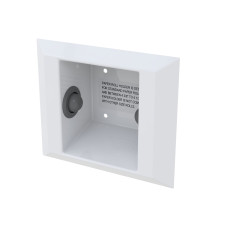 B-9882 - Semi-Recessed Toilet Paper Holder, Ligature Resistant, White Powder-Coated