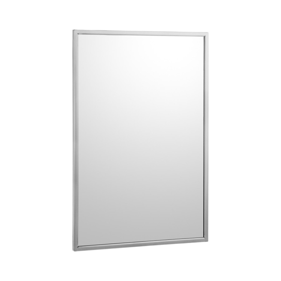 Bobrick Glass Mirror with Stainless Steel Angle Frame B-290
