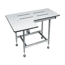 ASI - 8202 – Folding Shower Seat, Solid Phenolic – L-Shape, Four Leg
