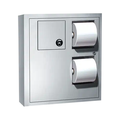 ASI – 04833 – Toilet Tissue Dispenser w/ Napkin Disposal – Surface Mounted