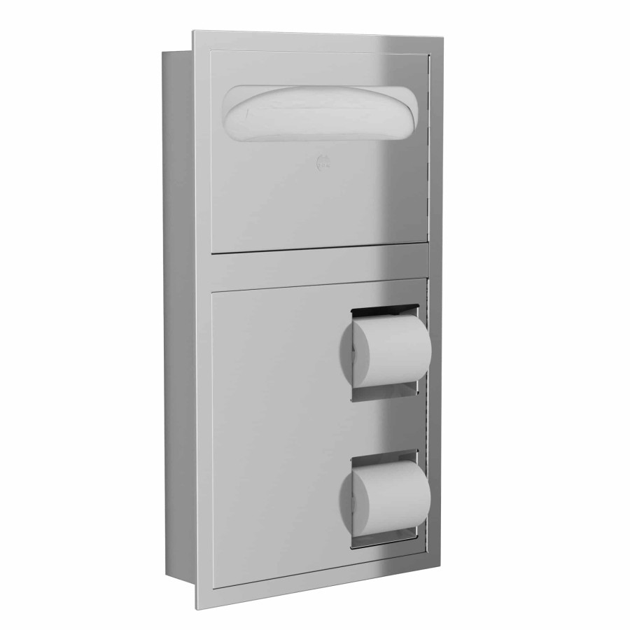 Bradley 5922 Seat Cover & Paper Dispenser 1-Stall Combination Unit