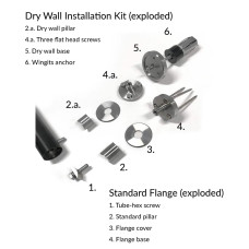 9806-20 - Dry Wall Installation Kit for B-9806 Grab Bars 9806-20 - Dry Wall Installation Kit for B-9806 Grab Bars