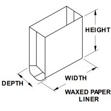 Bradley P11-022 Box of 500 Napkin Disposal Liners