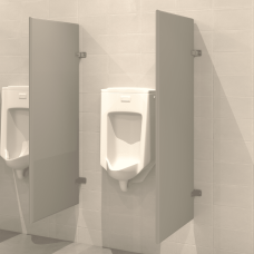Wall Hung Urinal Screen - Powder Coated Wall Hung Urinal Screen - Powder Coated