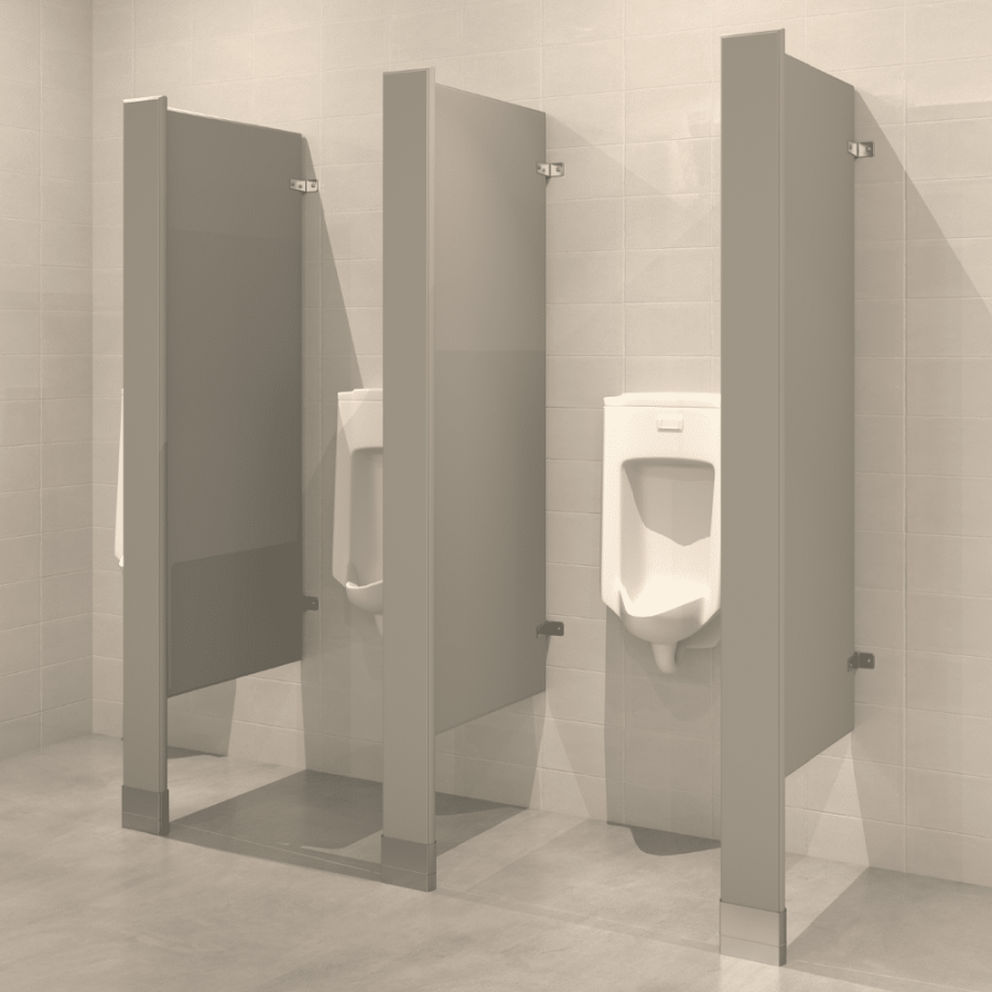 Floor Mounted Privacy Screen - Powder Coated