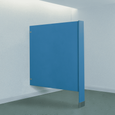 Floor Mounted Privacy Screen - Plastic Laminate Floor Mounted Privacy Screen - Plastic Laminate