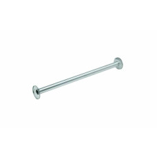 Bradley 9531 Exposed Mounting Stainless Steel 1-1/4" OD Shower Curtain Rod