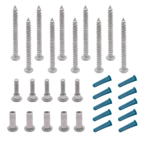 108739 SCREW PACK - CONTINUOUS WALL BRACKET 3/4"(7-HOLE) SS 6LP