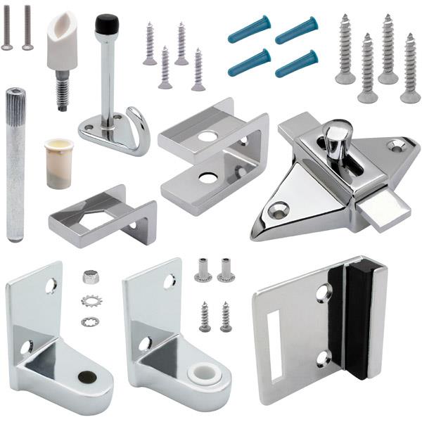 11010 DOOR HARDWARE (INSWING) 1" DOOR (FLAT HINGE/S&K)