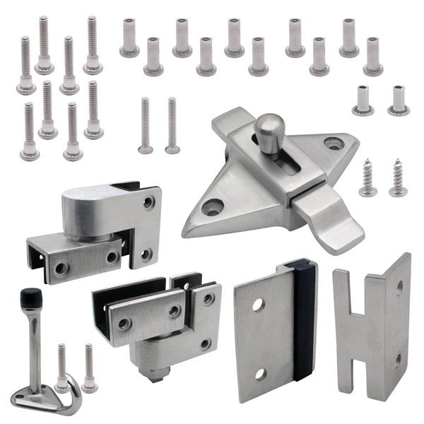 110993 DOOR HARDWARE (INSWING) 3/4" OR 1" DOOR & POST (7813) 6LP-SS