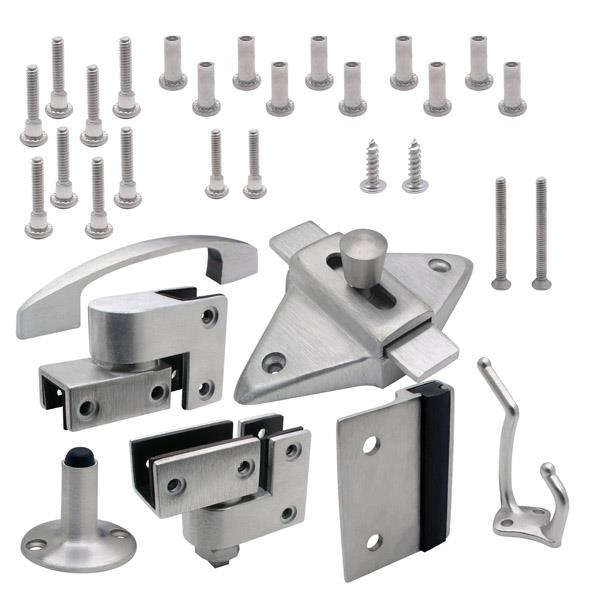 111003 DOOR HARDWARE (OUTSWING) 3/4" OR 1" DOOR & POST (7813) 6LP STAINLESS