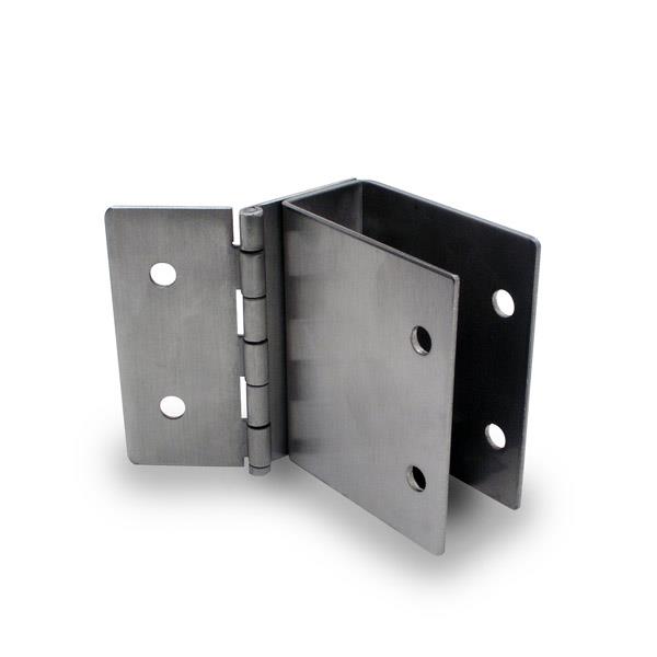 111359 WALL BRACKET HINGED 1" X-HIGH 3" LONG - STAMPED S/S