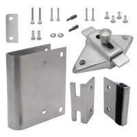 111683 FIX-IT KIT LATCH IN 1" (ROUND EDGE) STAINLESS