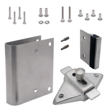 111693 FIX-IT KIT LATCH OUT 1" (ROUND EDGE) STAINLESS