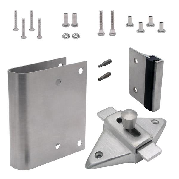 111693 FIX-IT KIT LATCH OUT 1" (ROUND EDGE) STAINLESS