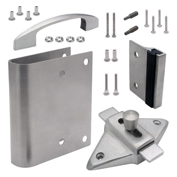 111703 FIX-IT KIT LATCH OUT 1" W/PULL (ROUND EDGE) STAINLESS