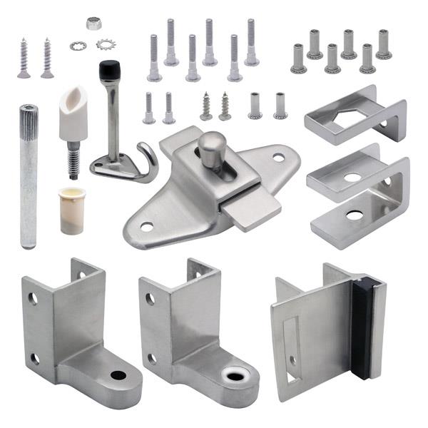 11503 DOOR HARDWARE (INSWING) 1"DOOR 1-1/4" POST - STAINLESS