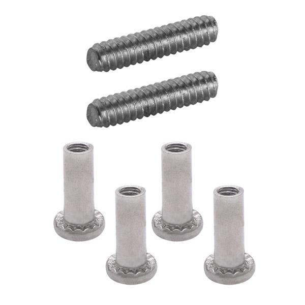 115049 SCREW PACK - 1-1/2" BARREL NUT/THREADED WIRE - 6LP STAINLESS