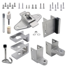 611703 DOOR HARDWARE (INSWING) 1" DOOR 1-1/4" POST (5053) SS 6LP