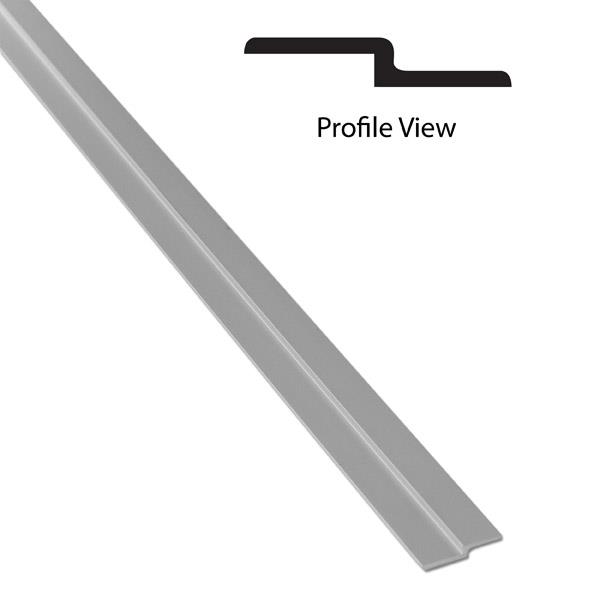 121975 PRIVACY STRIP 1/8" OFFSET X 72" - ALUMN-CA