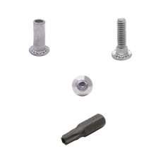 127100 SCREW PACK -BARREL NUT 1/2", SHOULDER SCREW 3/4" 200 SET W/5 BITS 127100 SCREW PACK -BARREL NUT 1/2", SHOULDER SCREW 3/4" 200 SET W/5 BITS