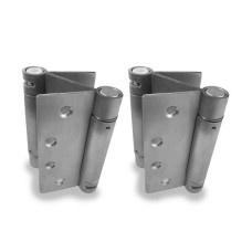 131219 DOUBLE ACTING HINGE (2) SET (1" - 1-3/8" DOORS) S/S