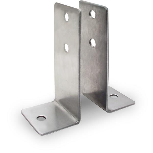 1329 WALL BRACKET 2 PIECE X-HIGH - STAMPED S/S