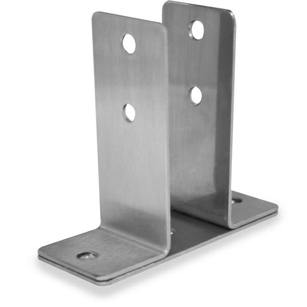 1339 URINAL SCREEN BRACKET 1-1/4" X-HIGH STAMPED S/S