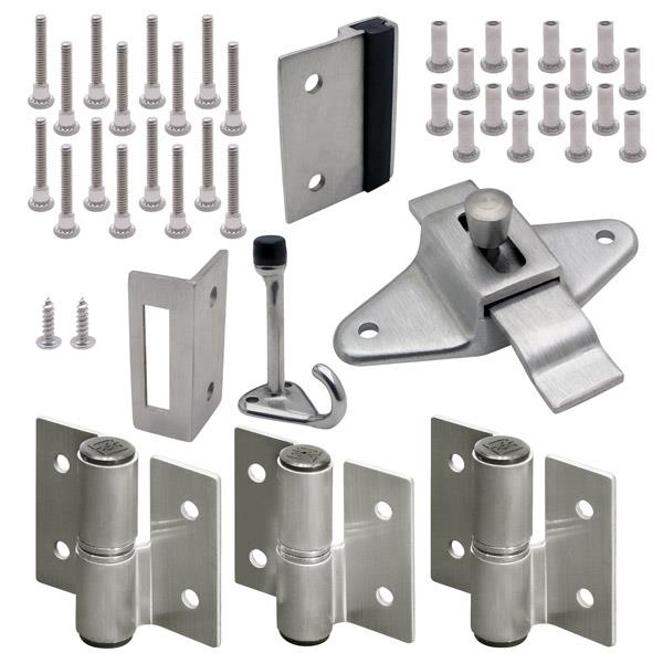 13713 DOOR HARDWARE (RH-IN) 1-1/4" DOOR & POST (7883) SS 6LP
