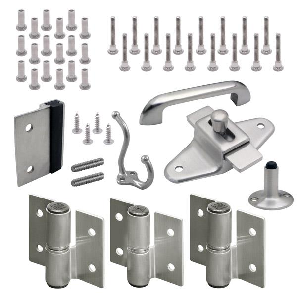 13723 DOOR HARDWARE (LH-OUT) 1-1/4" DOOR & POST (7883) SS 6LP