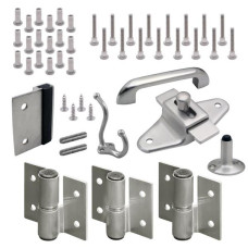 13733 DOOR HARDWARE (RH-OUT) 1-1/4" DOOR & POST (7893) SS 6LP 13733 DOOR HARDWARE (RH-OUT) 1-1/4" DOOR & POST (7893) SS 6LP