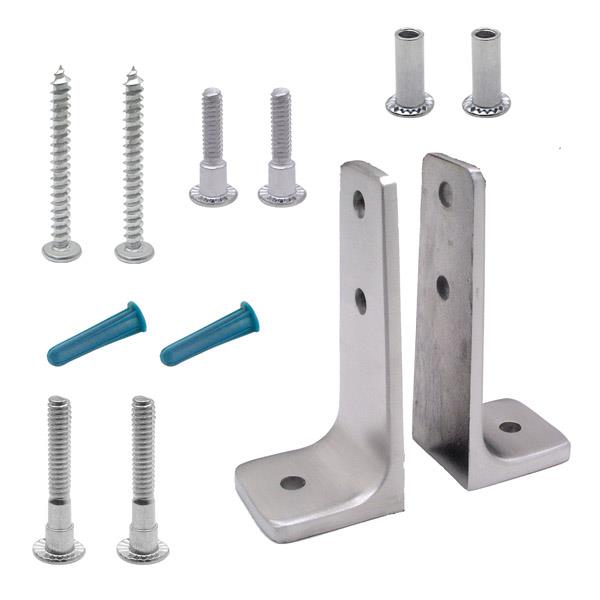 615493 ANGLE BRACKET PACK TWO PIECE-X-HIGH STAINLESS 6LP