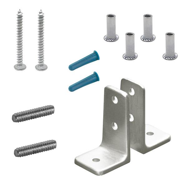15533 ANGLE BRACKET PACK TWO PIECE STAINLESS
