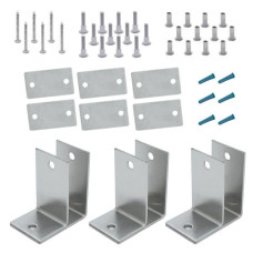 615979 ALCOVE PACK ONE EAR 1" PANEL & POST (3) BRACKETS STAMPED S/S 6LP