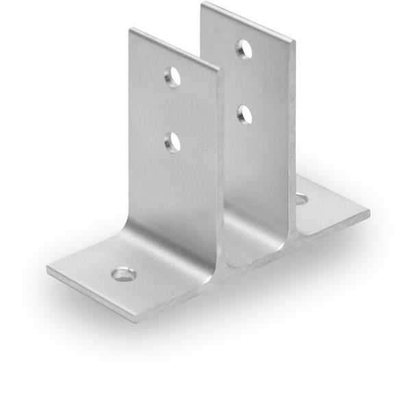 1614 URINAL SCREEN BRACKET 1" ALUMINUM
