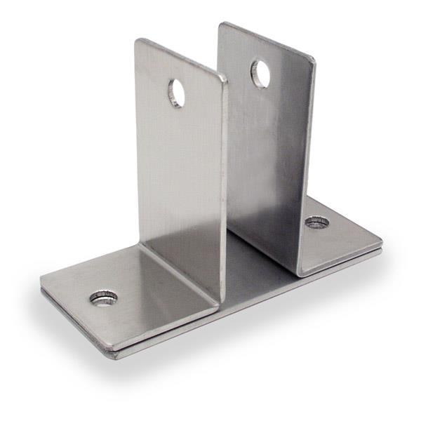 1629 WALL BRACKET TWO EAR 3/4" STAMPED S/S
