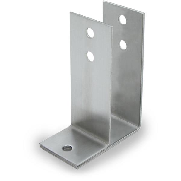 1669 URINAL SCREEN BRACKET ONE EAR 1" X-HIGH STAMPED S/S