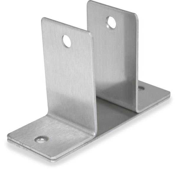 1709 WALL BRACKET TWO EAR 1-1/2" STAMPED S/S