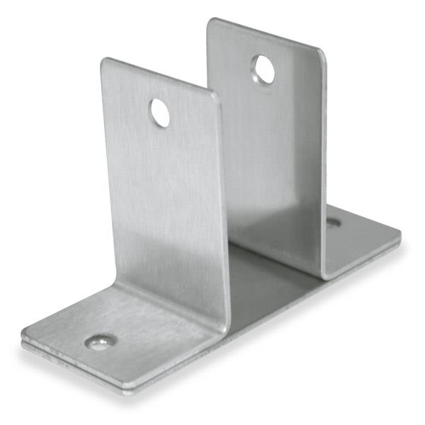1839 WALL BRACKET TWO EAR 1-1/4" STAMPED S/S