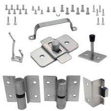 20049 DOOR HARDWARE (RH-OUT) 3/4" DOOR & 1" POST ADA (7043) S/S